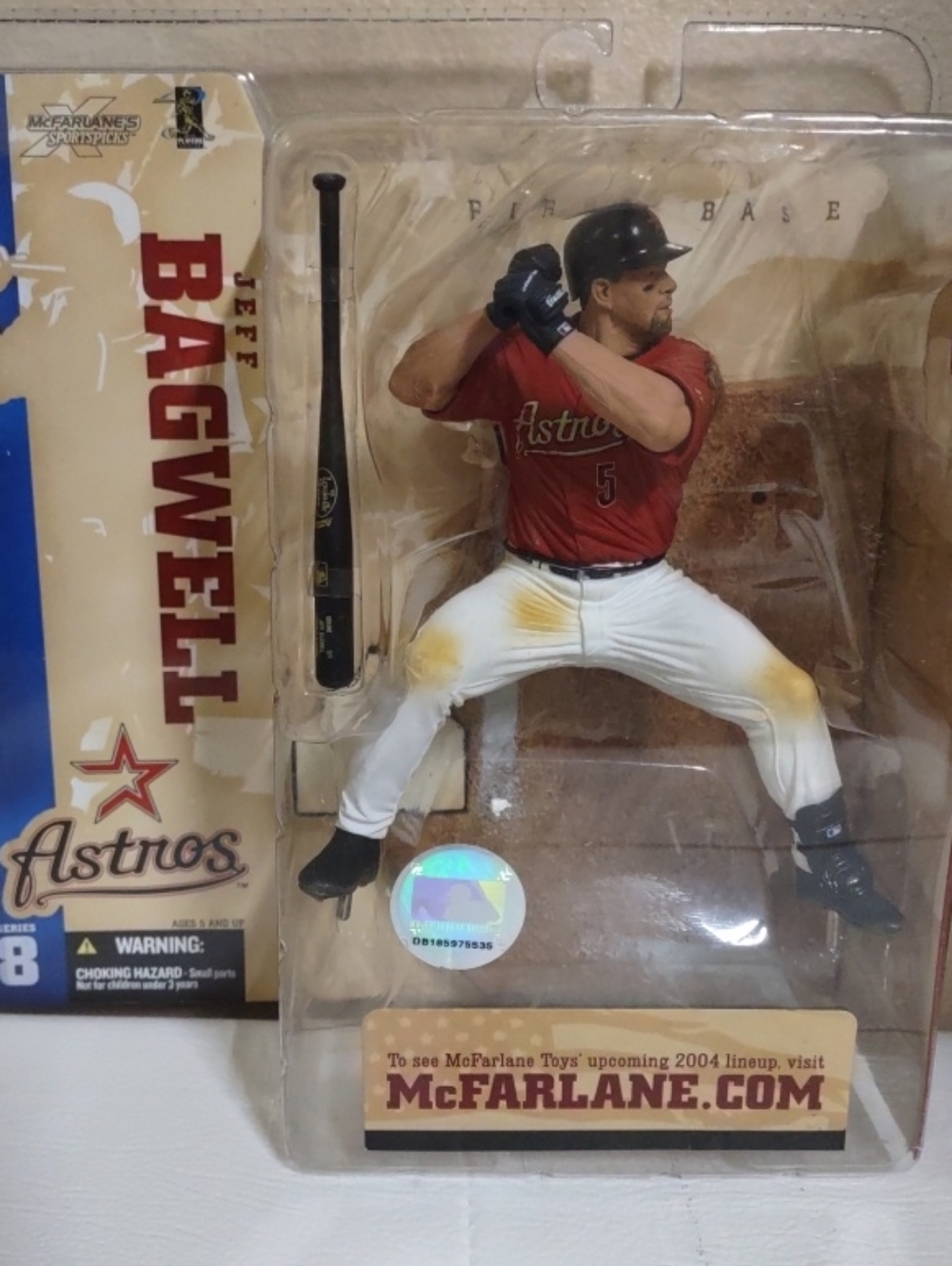 MLB Astros First Base #5 Jeff Bagwell Action Figure McFarlane 2004 #72313 NIB